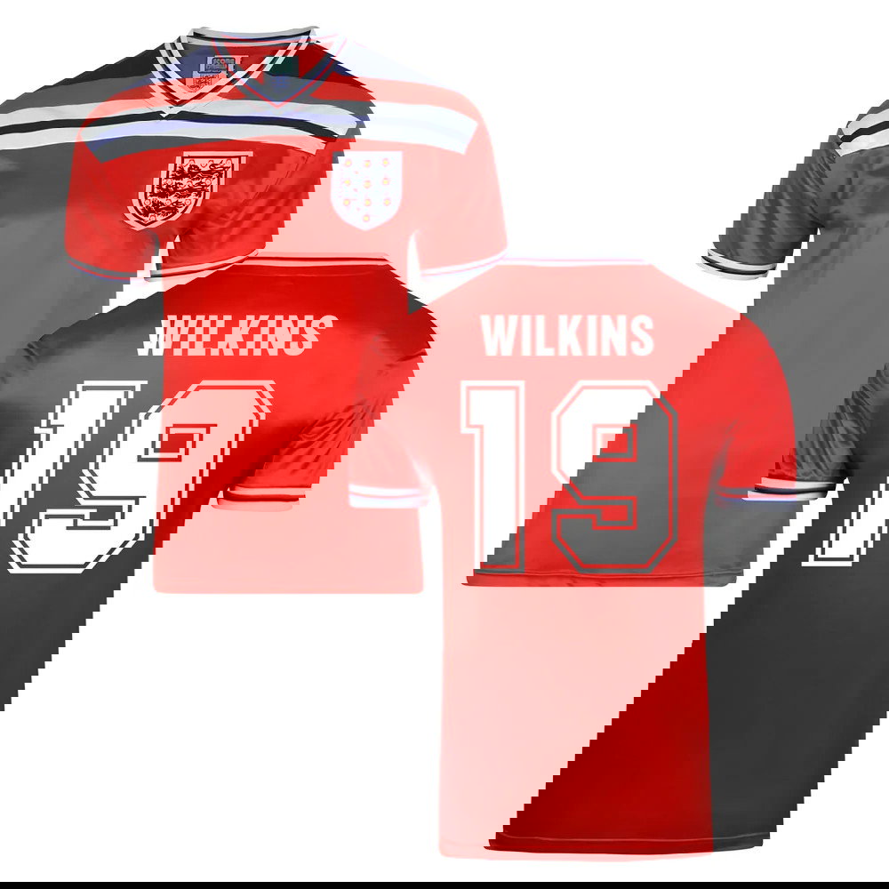 Score Draw England World Cup 1982 Away Shirt (Wilkins 19)