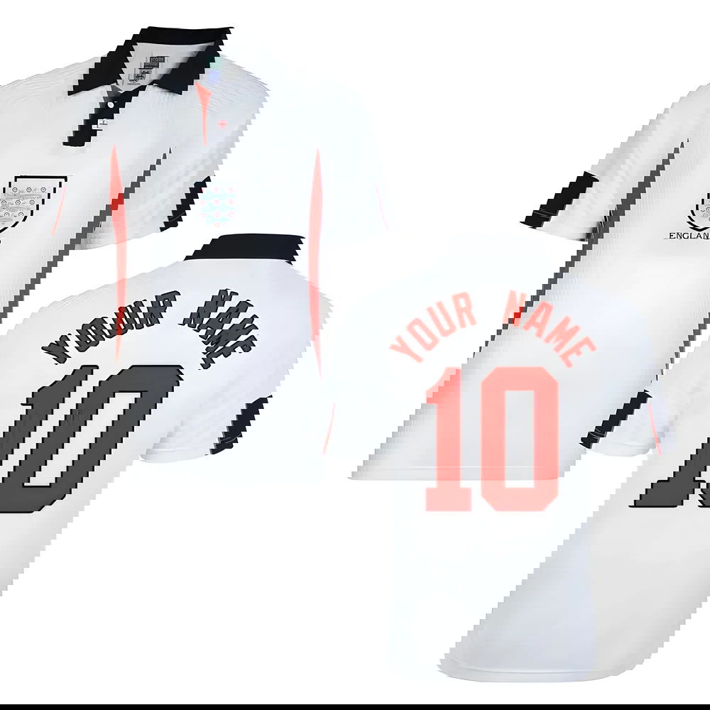 Score Draw England World Cup 1998 Home Shirt (Your Name)