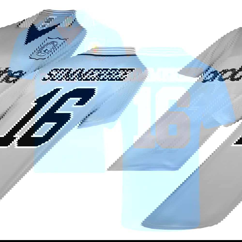 Score Draw Man City 1996 Home Shirt (Summerbee 16)