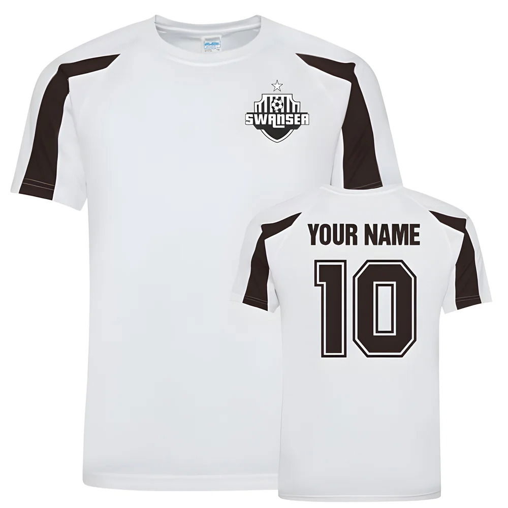 Your Name Swansea City Sports Training Jersey (White)