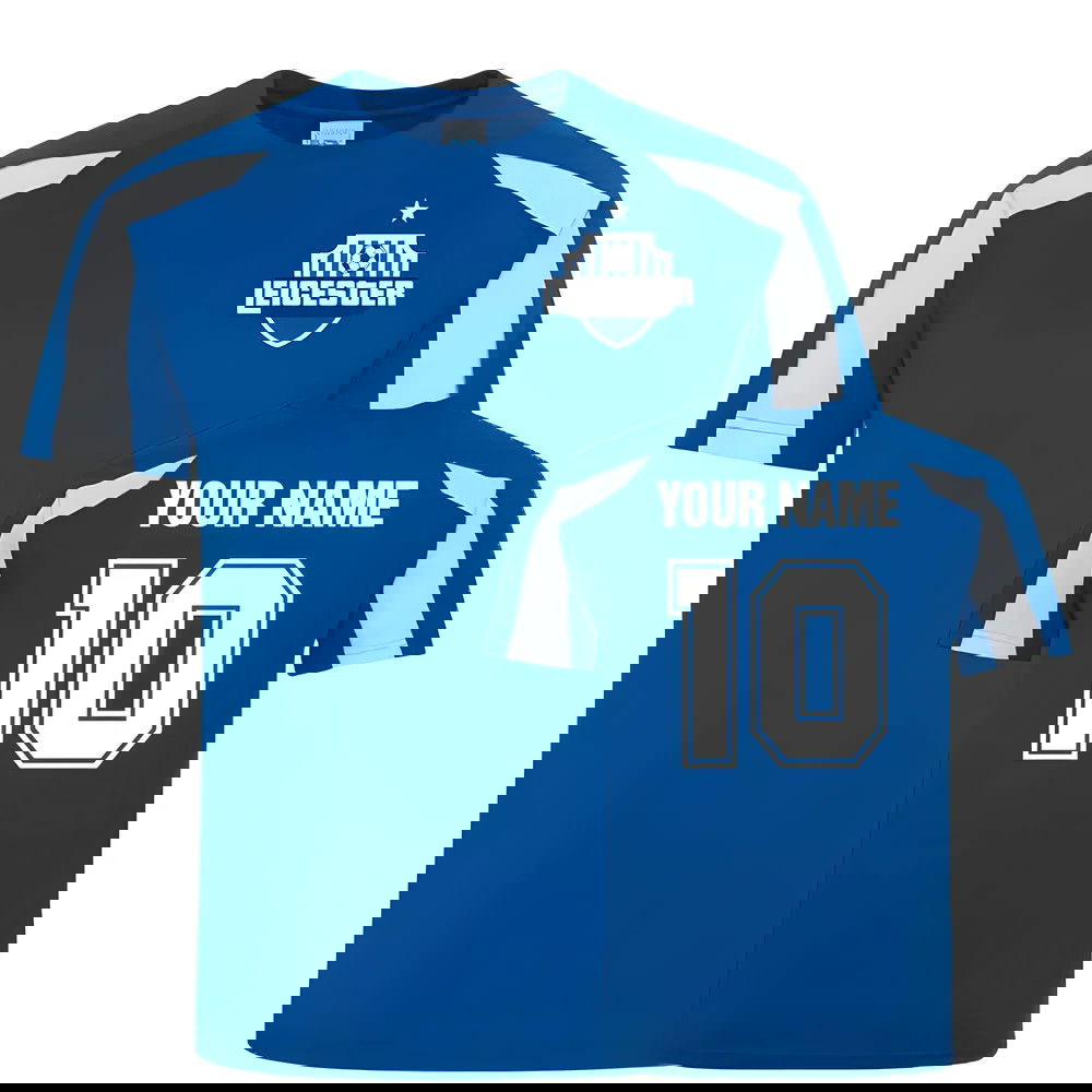 Your Name Leicester City Sports Training Jersey (Blue)