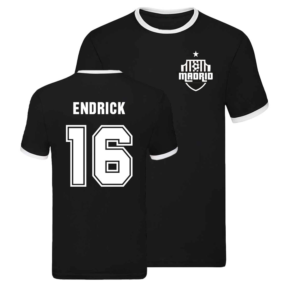 Real Madrid Ringer T-shirt (Endrick 16)