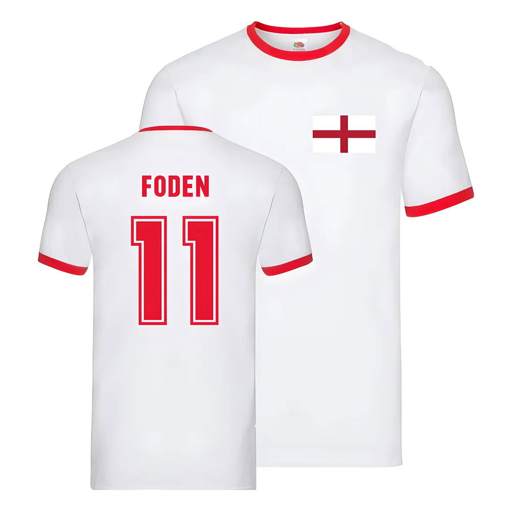 England Ringer T-Shirt (Phil Foden 11)