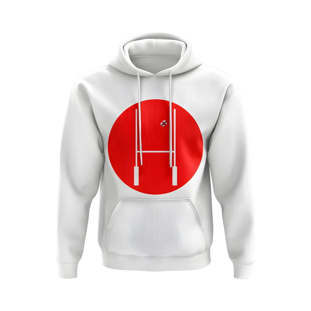 England Rugby Posts Circle Hoody (White)