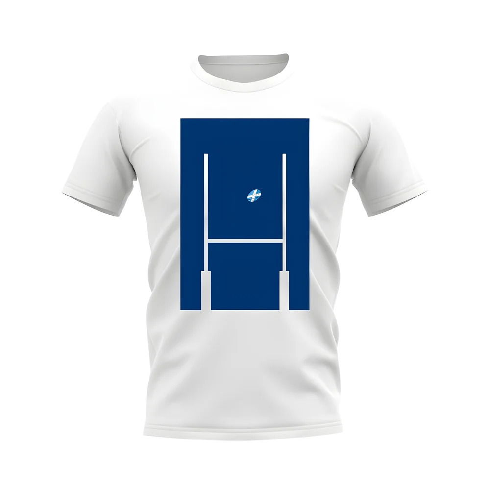 Scotland Rugby Posts T-Shirt (White)