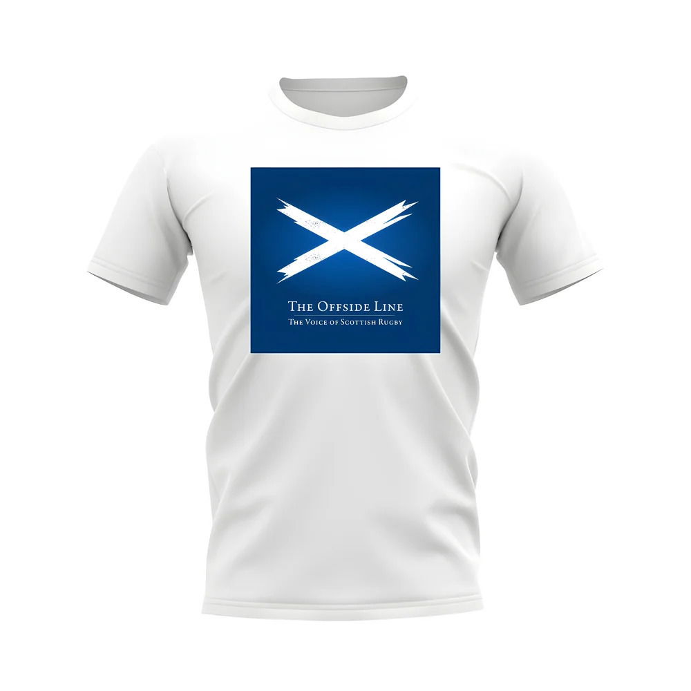 The Offside Line Scottish Rugby T-Shirt (White)