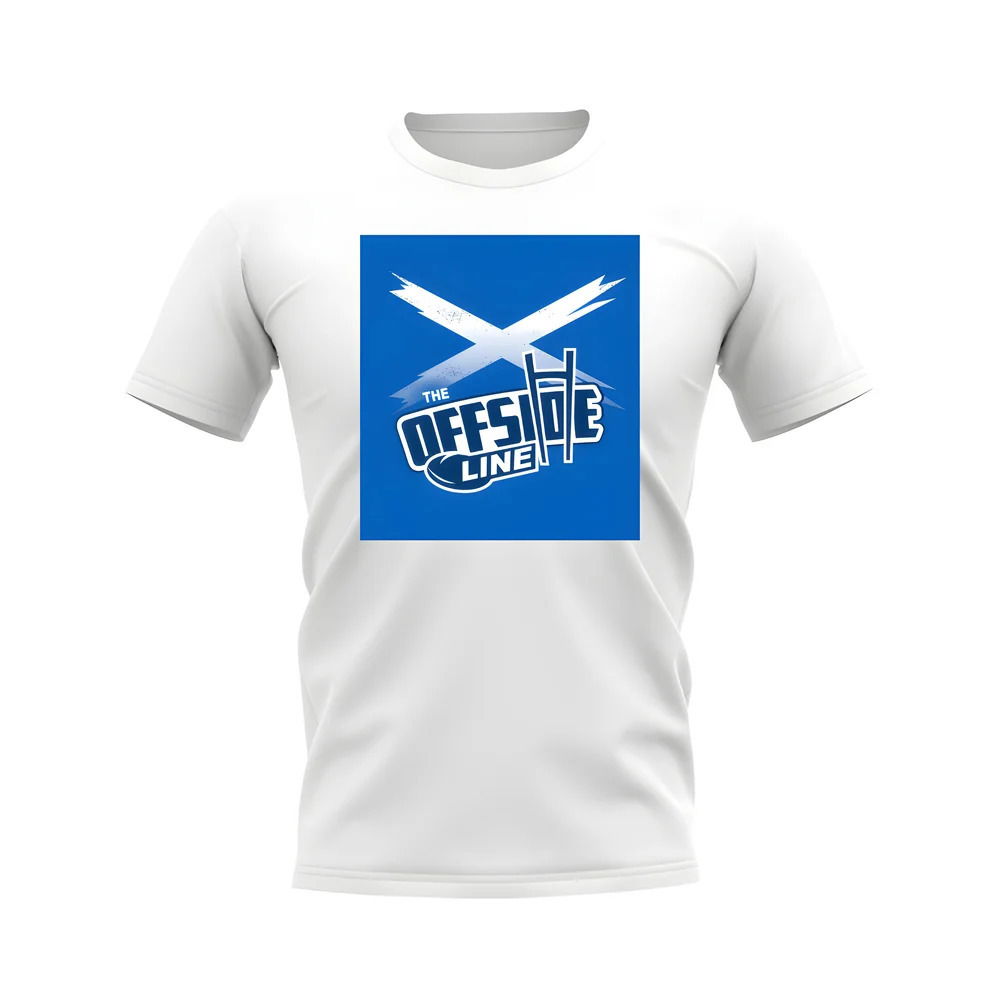 The Offside Line Scotland Flag T-Shirt (White)