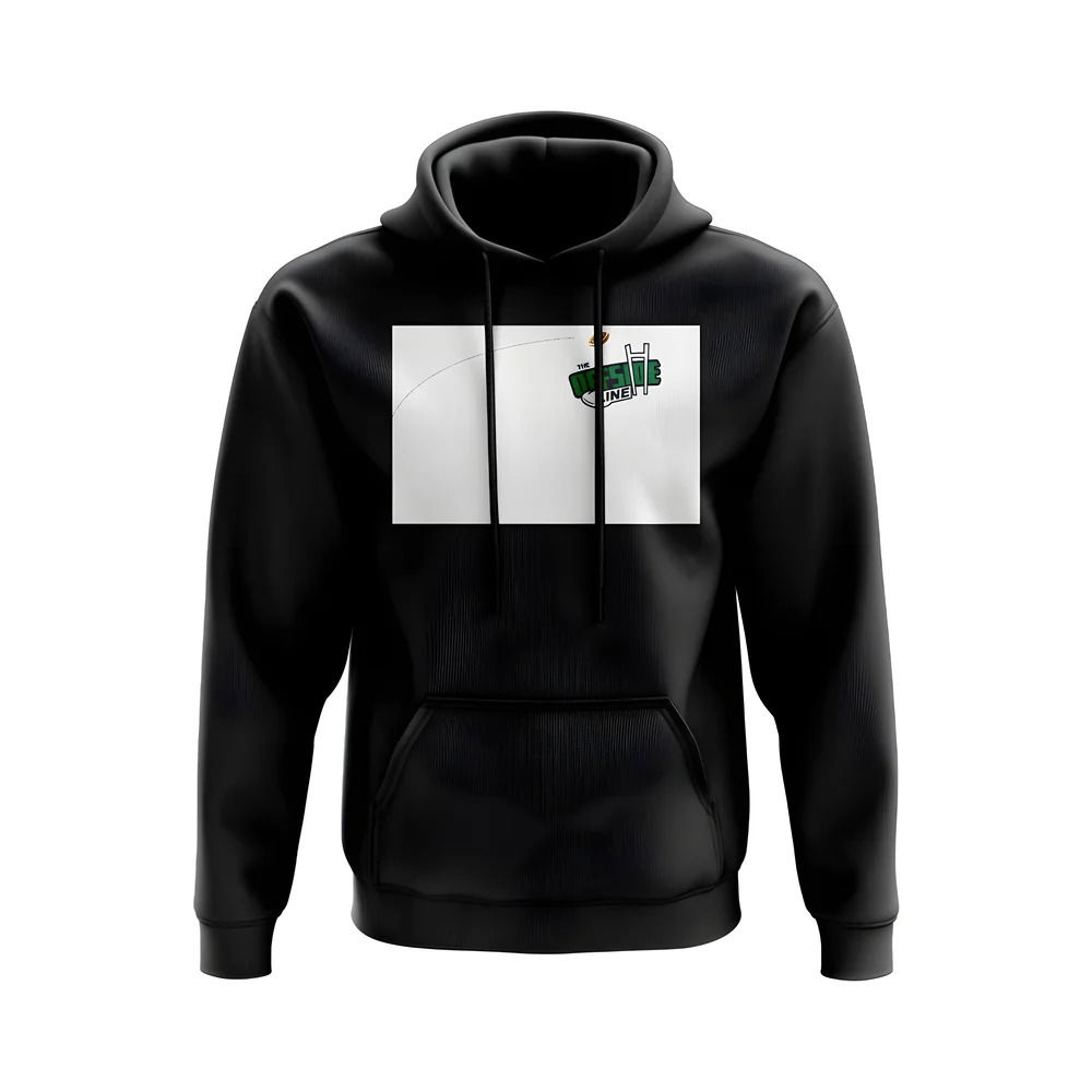 Rugby Ball Offside Line Hoody (Black/White)