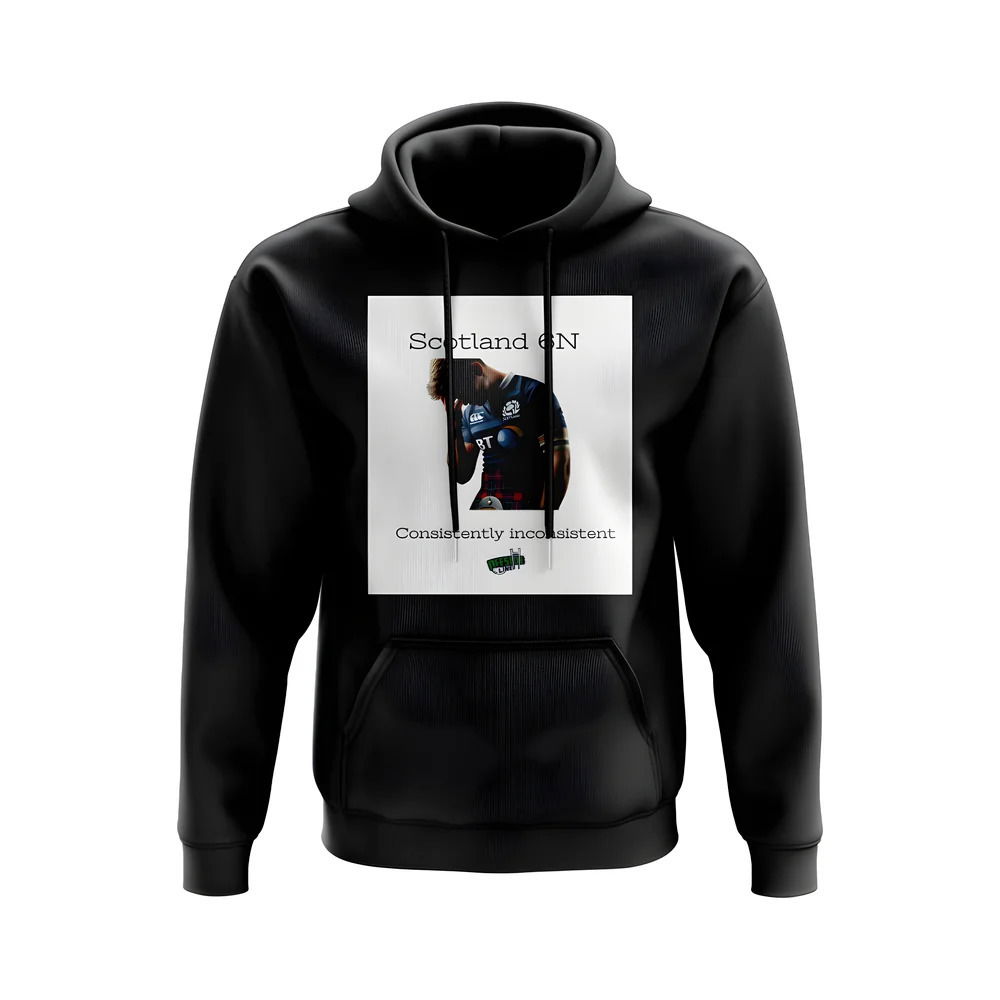 Consistent Scotland Rugby Hoody (Black/White)