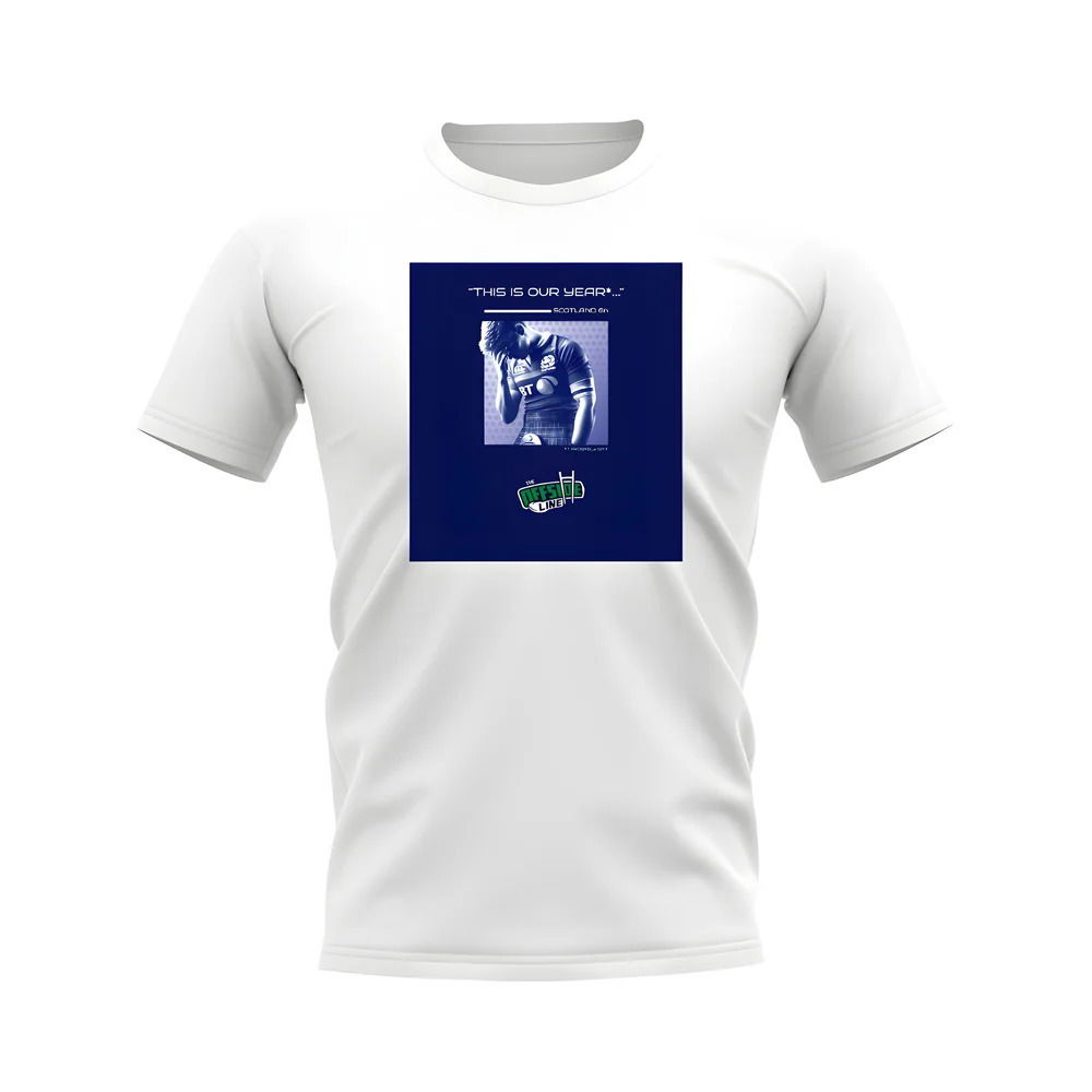 Scotland Our Year Rugby T-shirt - Version 6 (White/Navy)