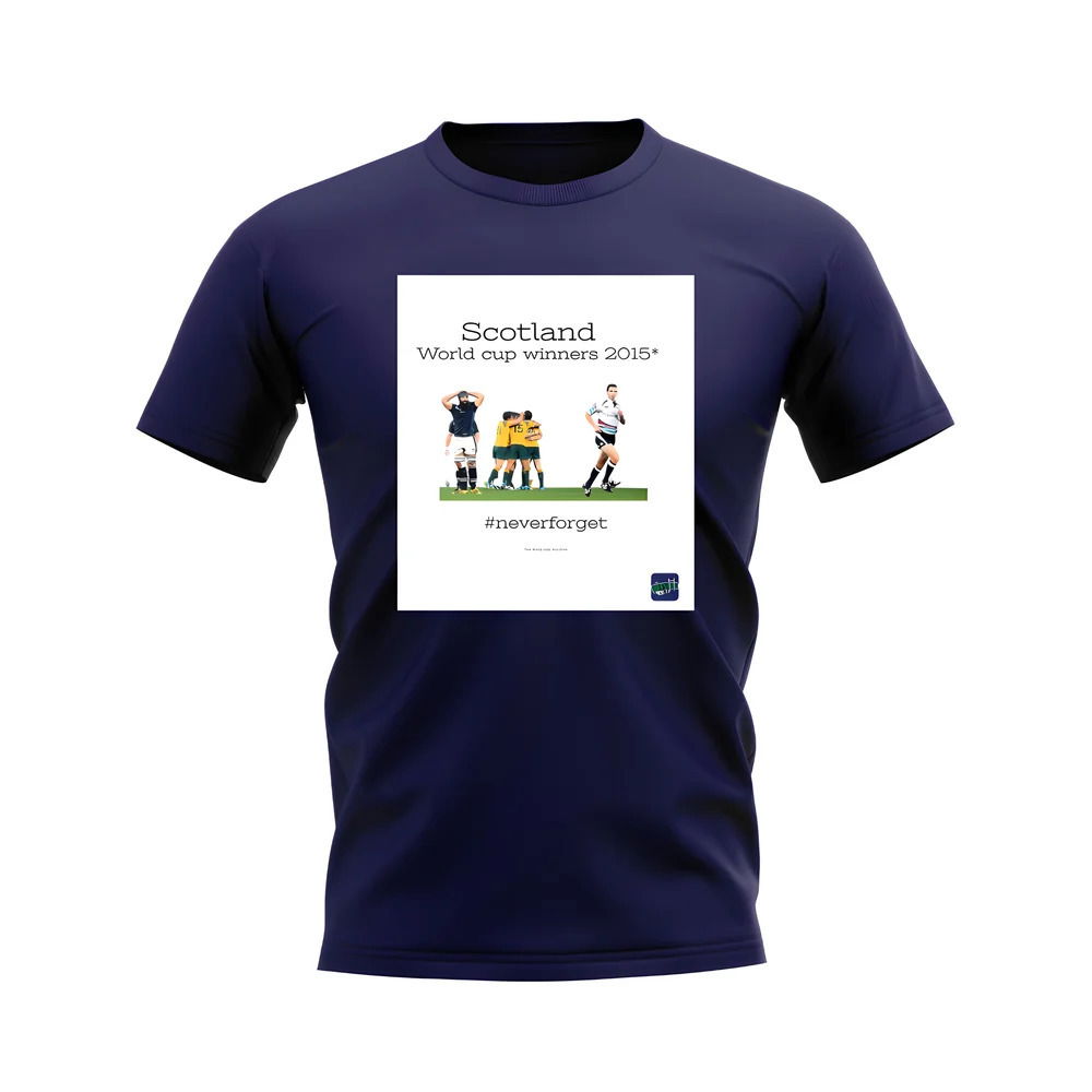 Scotland 2015 Rugby T-Shirt (Navy/White)