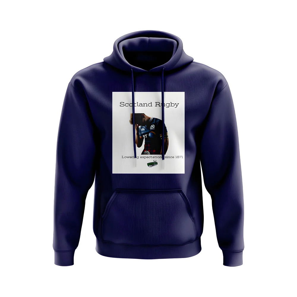 Scotland Expectations Rugby Hoody (Navy/White)