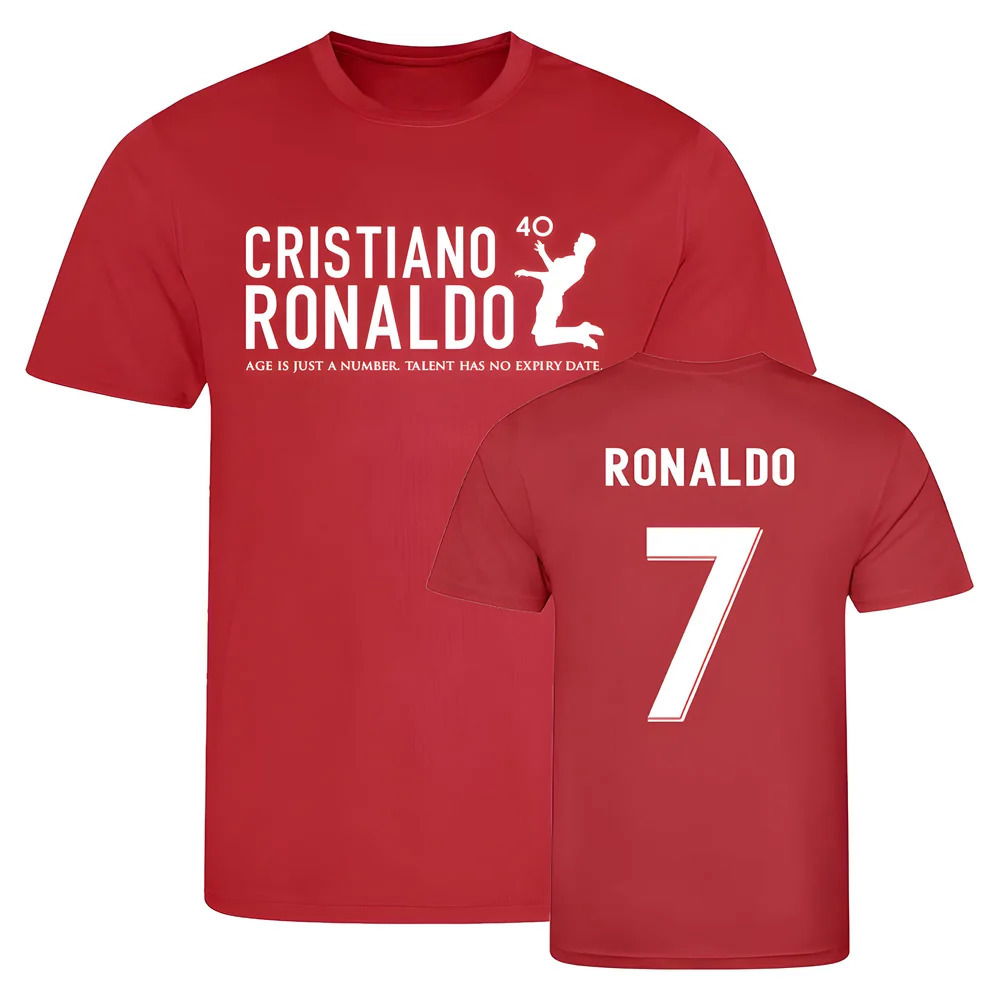 Cristiano Ronaldo at 40 Manchester United T-Shirt #7 (Red)