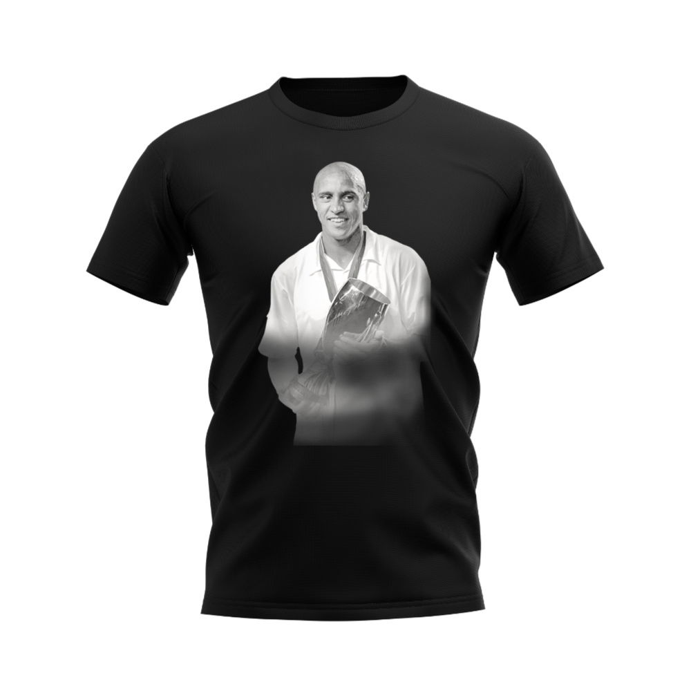 Roberto Carlos Real Madrid Legend T-Shirt (Black)
