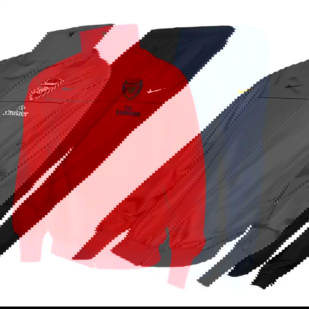 08-09 Arsenal Woven Warmup Suit (red) - Kids