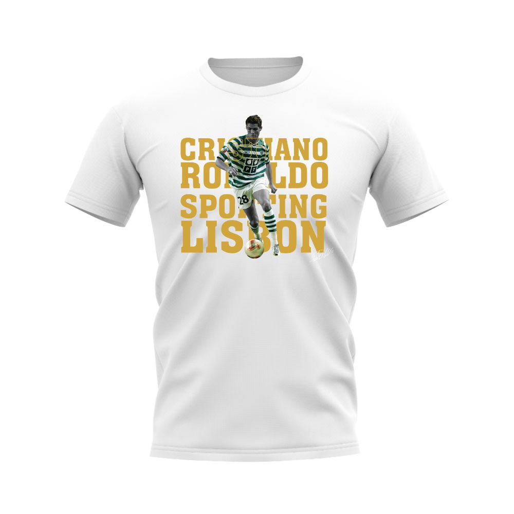 Cristiano Ronaldo Sporting Lisbon Player Tee (White)