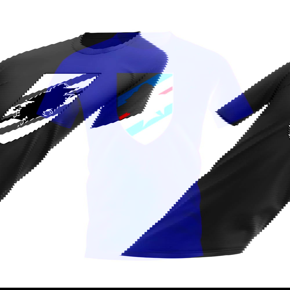Sampdoria Badge T-Shirt (Royal Blue)