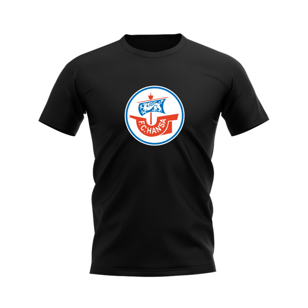 Hansa Rostock Badge T-shirt (Black)