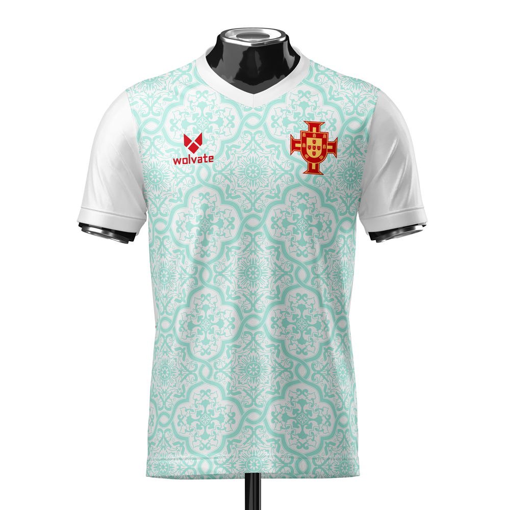 Portugal Heritage Football Jersey (Wolvate) Adult Short Sleeve