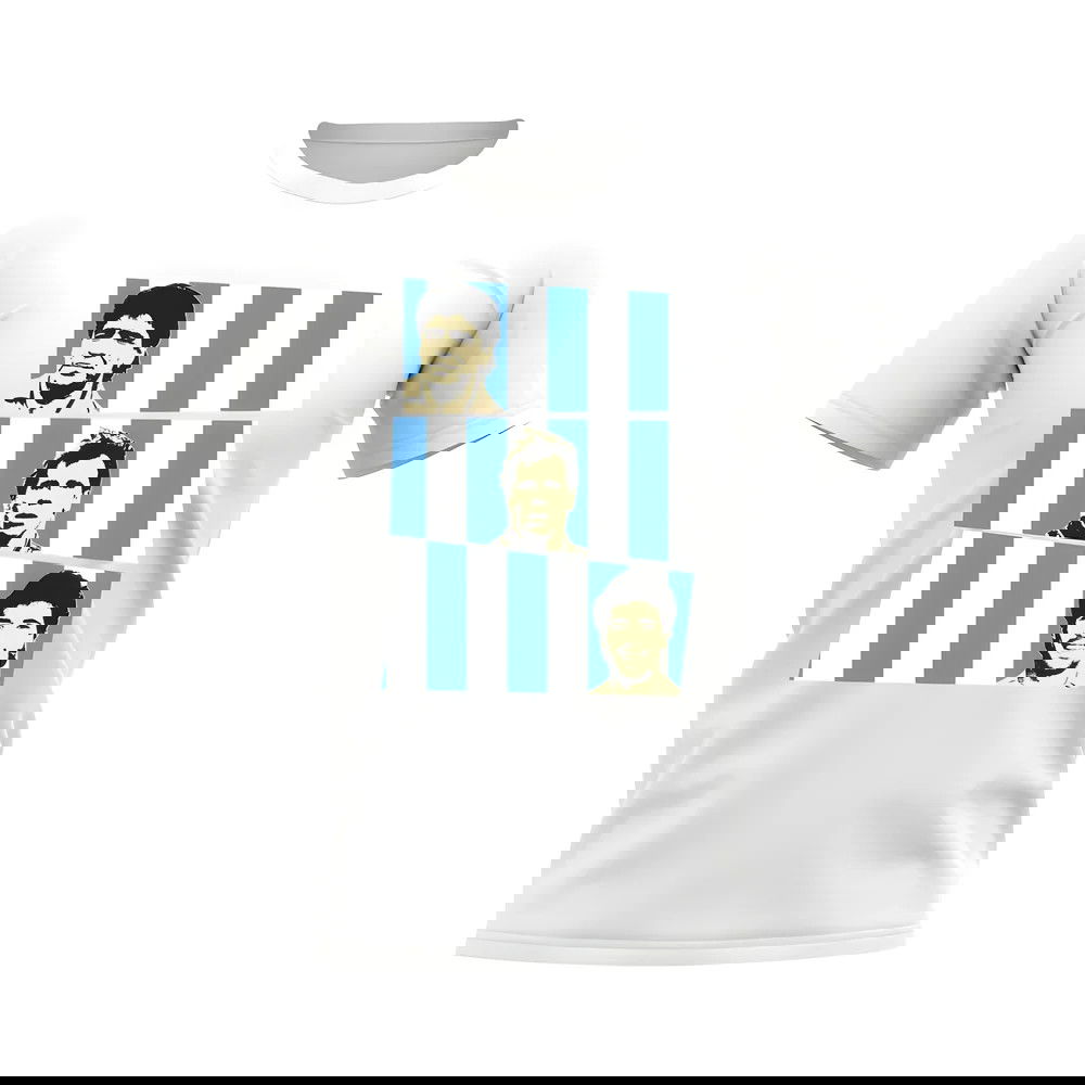 Maradona Zola Careca Napoli T-Shirt (White)