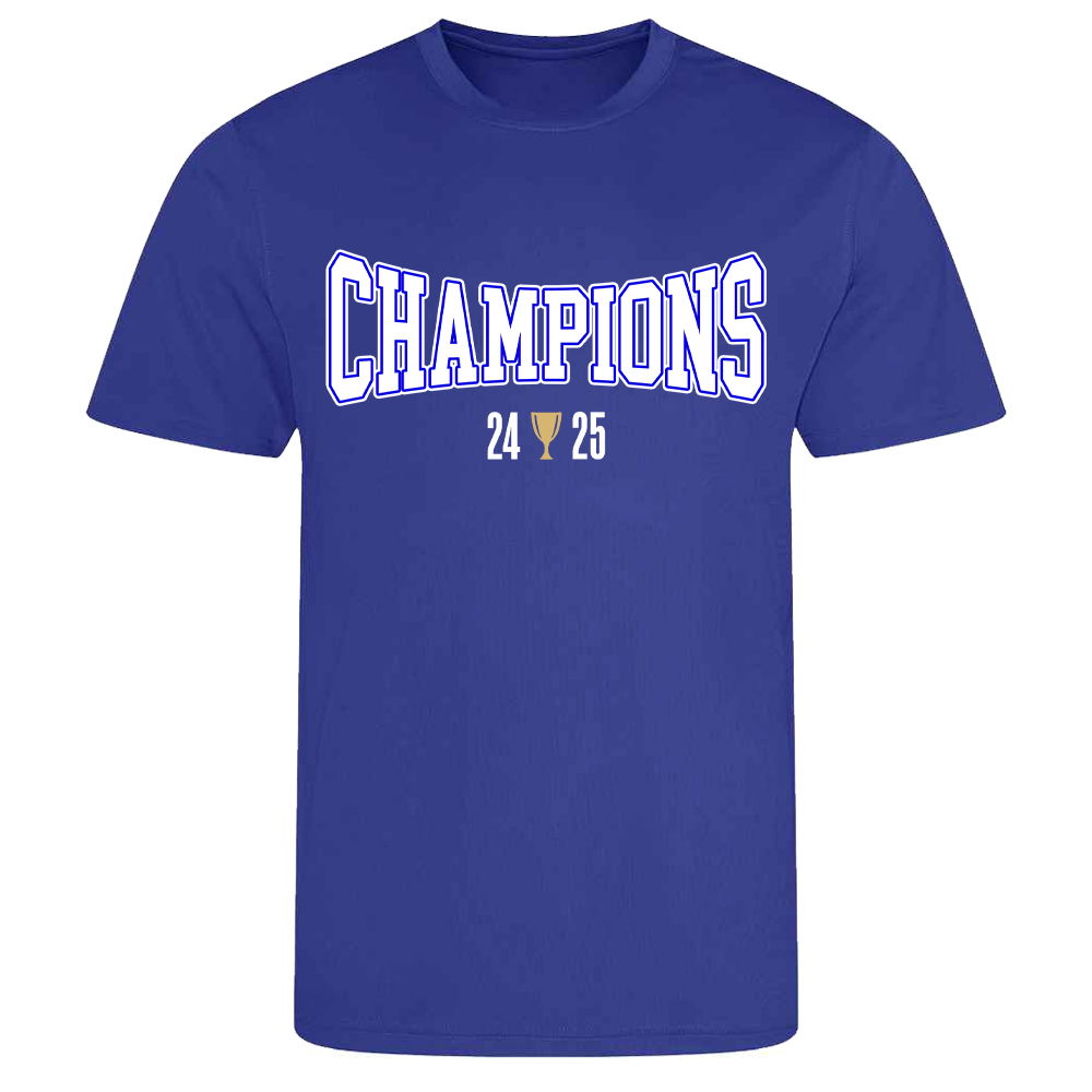 Birmingham City 2024-25 Champions T-Shirt (Blue)
