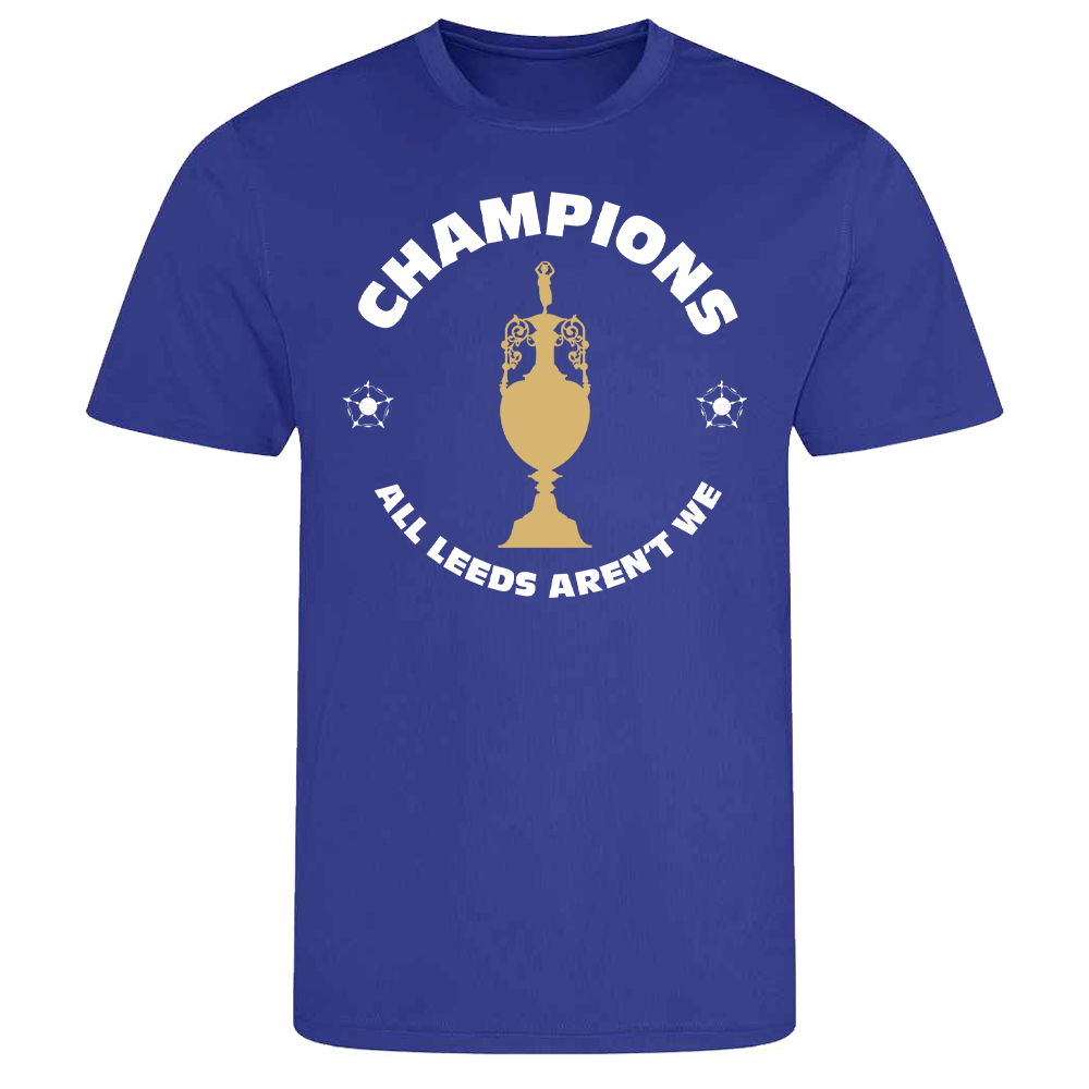 All Leeds Aren\'t We Champions T-Shirt (Blue)
