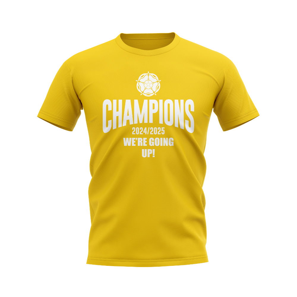 Leeds United We Are Going Up T-Shirt (Yellow)