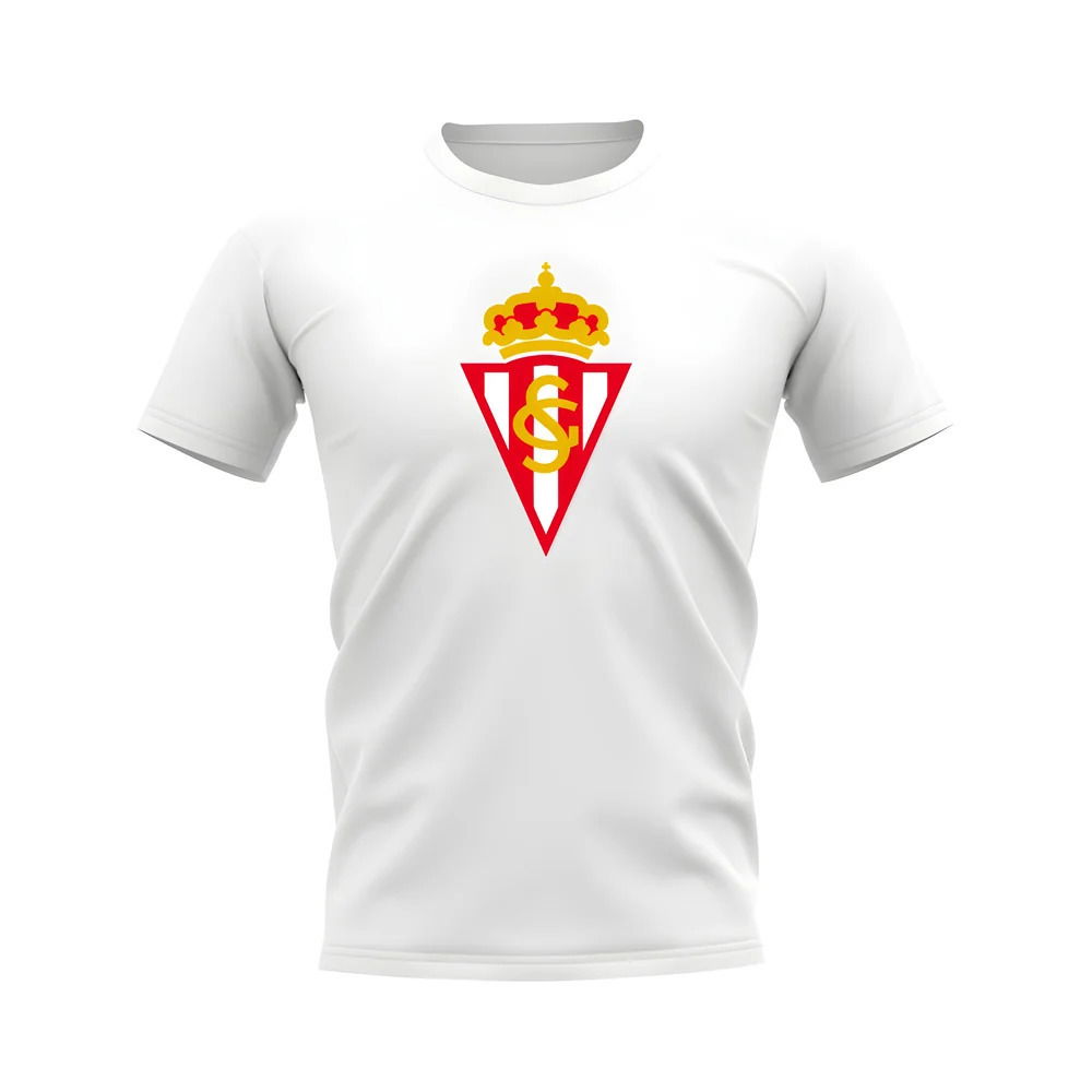 Sporting Gijon Badge T-shirt (White)