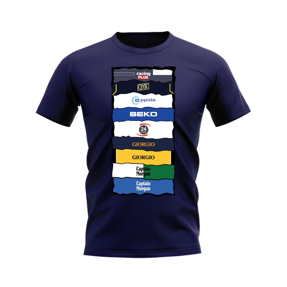 Millwall Sponsor History T-shirt (Navy)