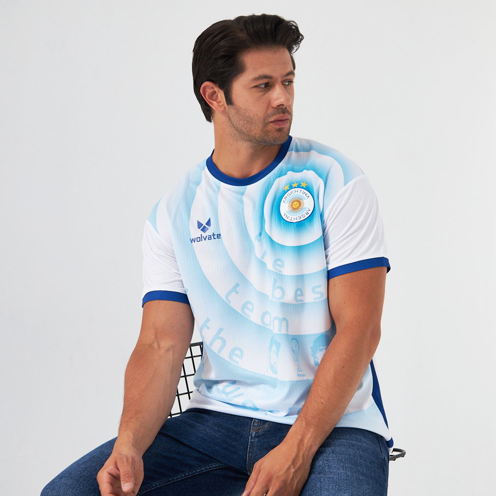 Argentina Legacy Football Jersey (Wolvate) Adult Short Sleeve