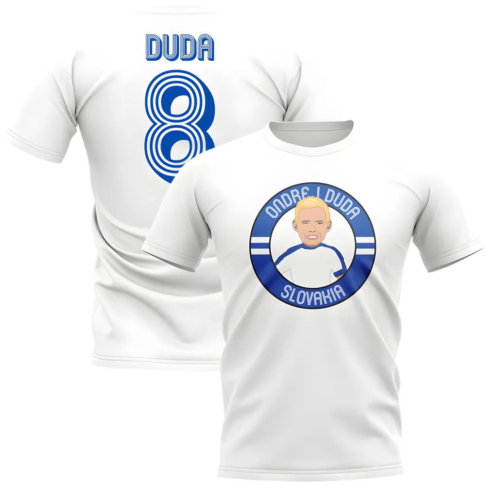 Ondrej Duda Slovakia Illustration T-Shirt (White)