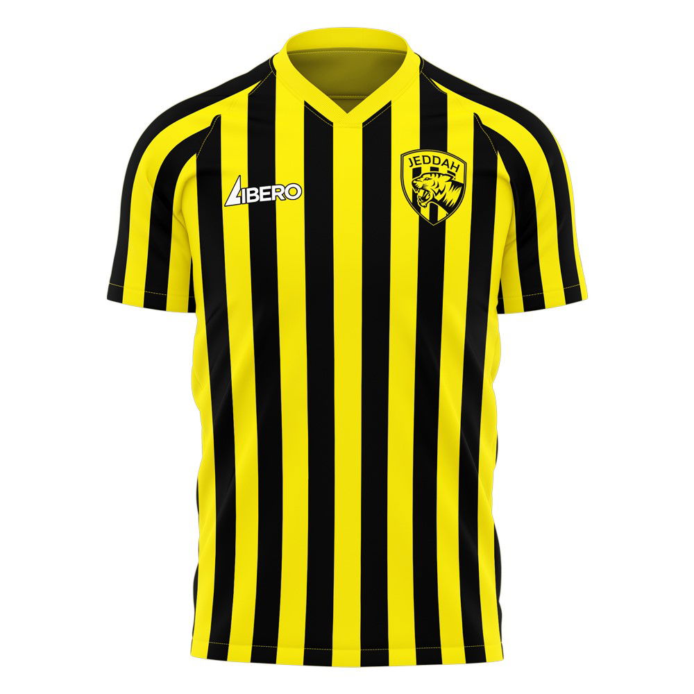  Al-Ittihad 2025-2026 Stripe Home Concept Football Kit (Libero)