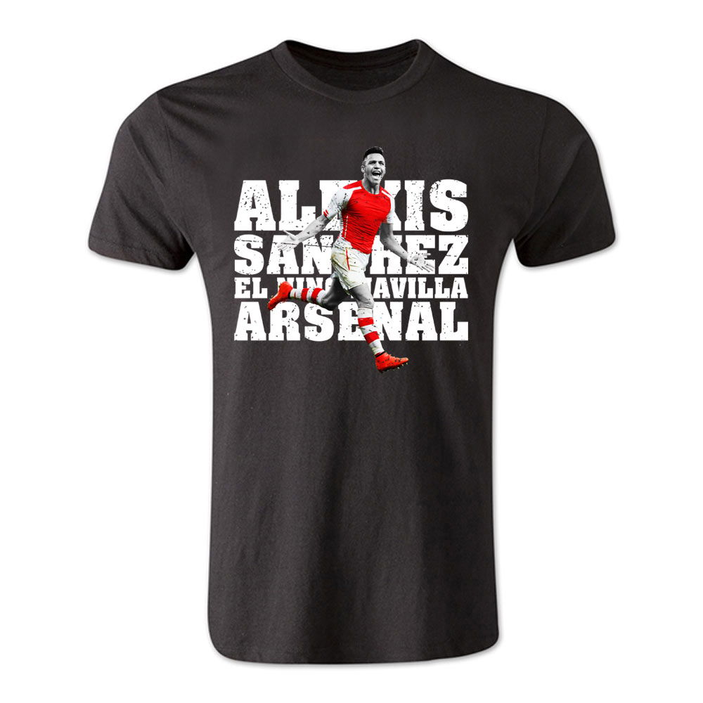 Alexis Sanchez Arsenal El Nino Maravilla T-Shirt (Black)