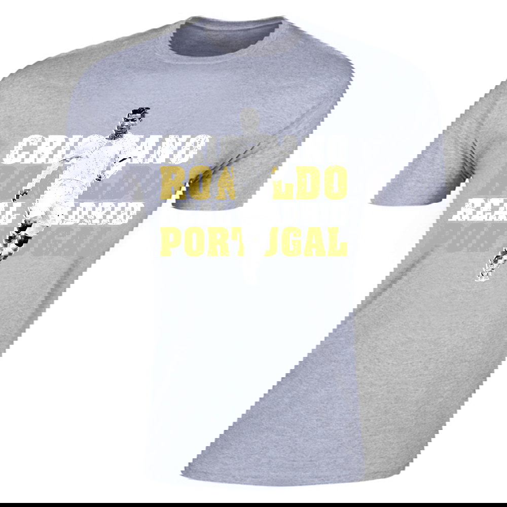 Cristiano Ronaldo Real Madrid T-Shirt (Grey)
