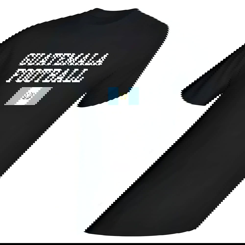 Guatemala Football T-Shirt - Black