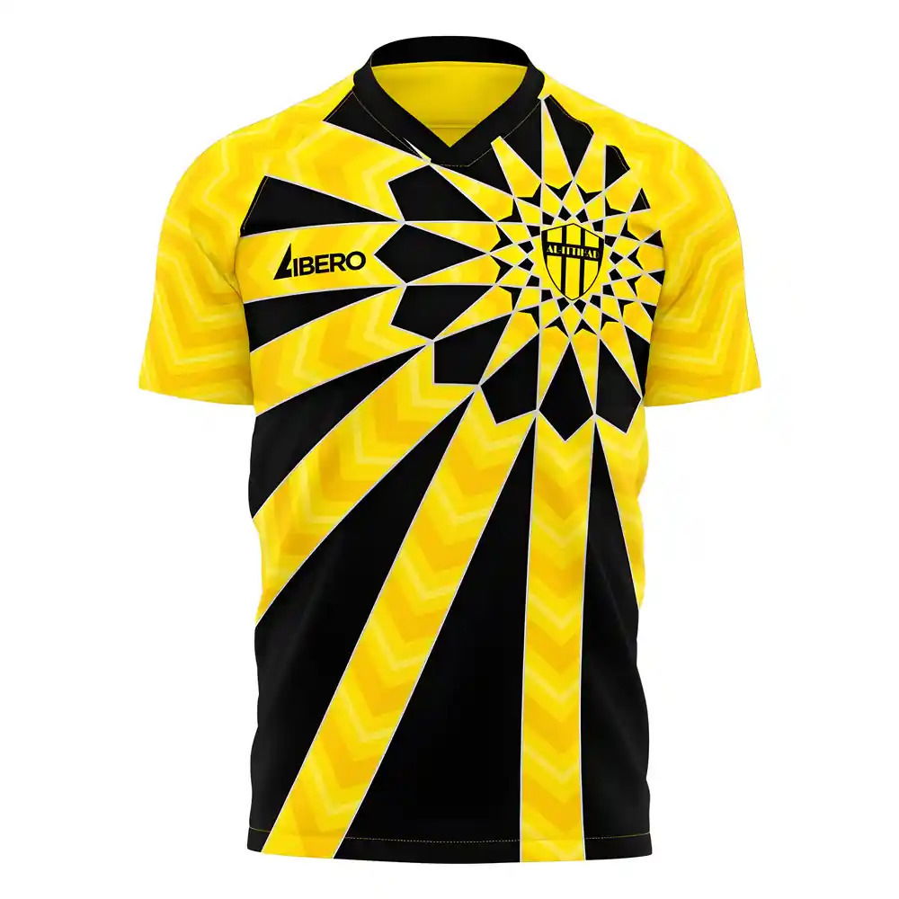  Al-Ittihad 2025-2026 Home Concept Football Kit (Libero) - Kids (Long Sleeve)