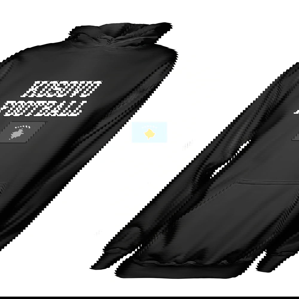 Kosovo Football Hoodie - Black