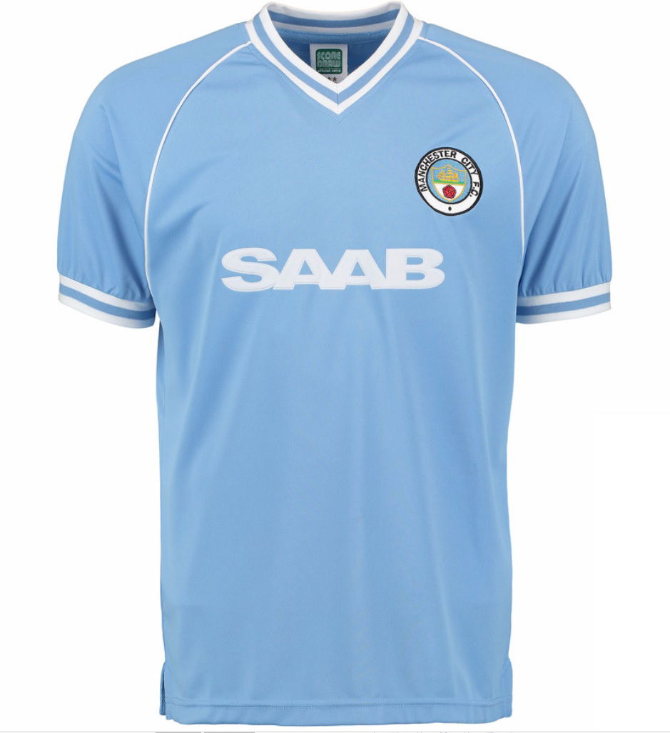 Score Draw Manchester City 1982 Home Shirt