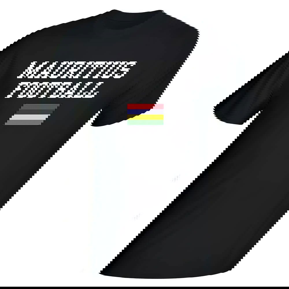 Mauritius Football T-Shirt - Black