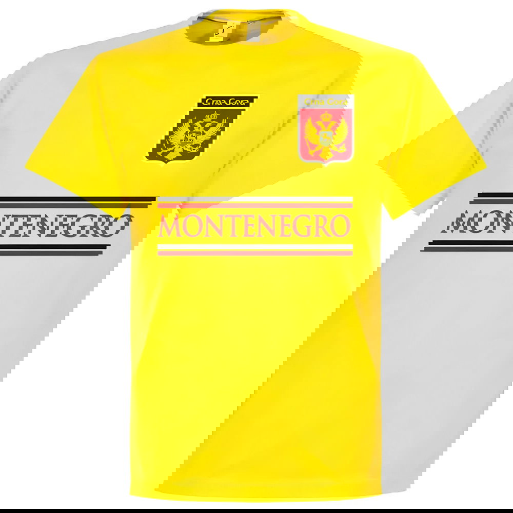 Montenegro Team T-Shirt - Yellow