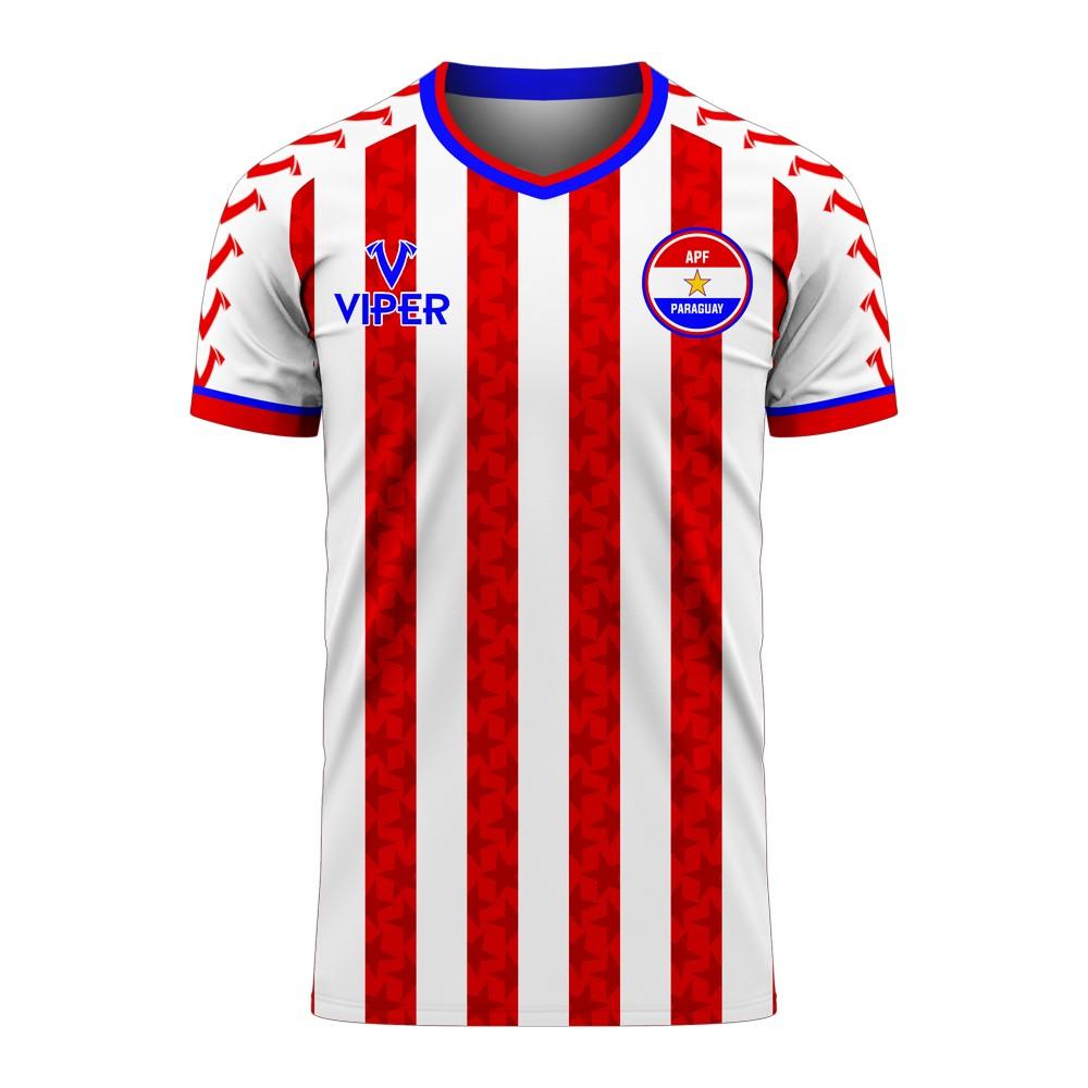 Paraguay 2025-2026 Home Concept Football Kit (Viper) - Kids