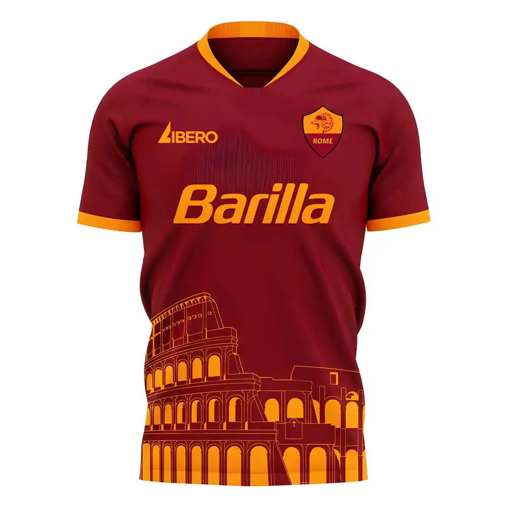 Roma 2025-2026 Home Concept Football Kit (Libero)