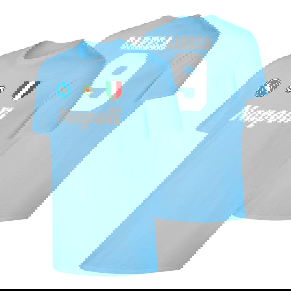 Napoli \'Vintage 86/87\' t-shirt CARECA - Light blue