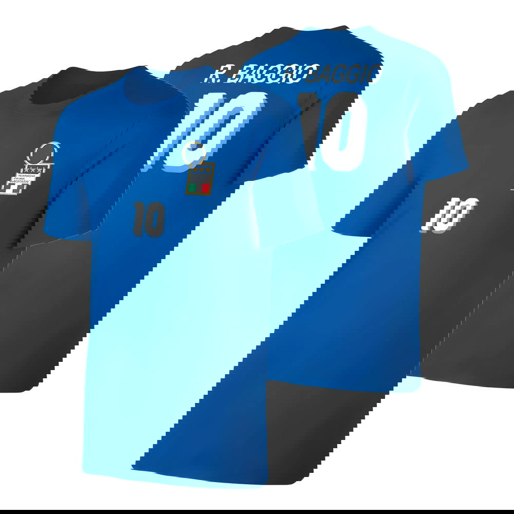 Italia 1994 retro t-shirt BAGGIO - Blue