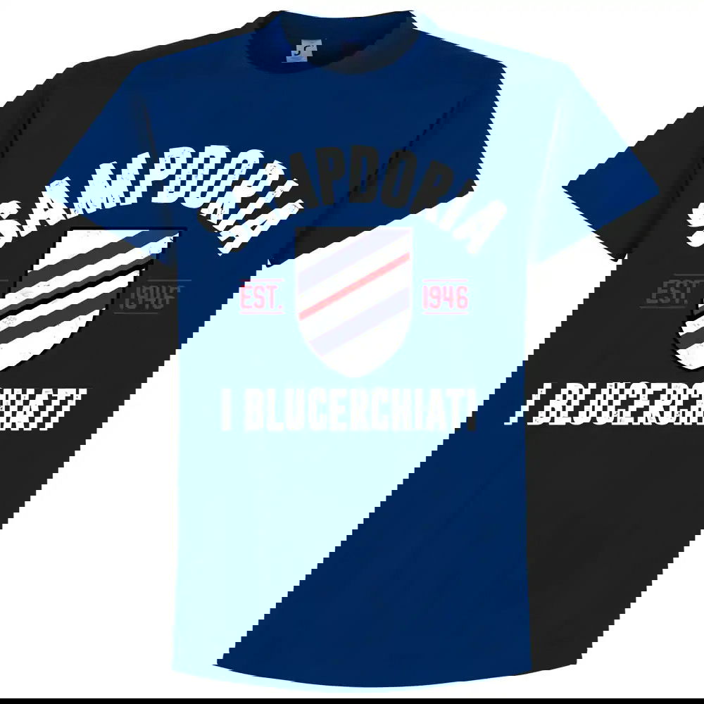 Sampdoria Established T-Shirt - Ultramarine