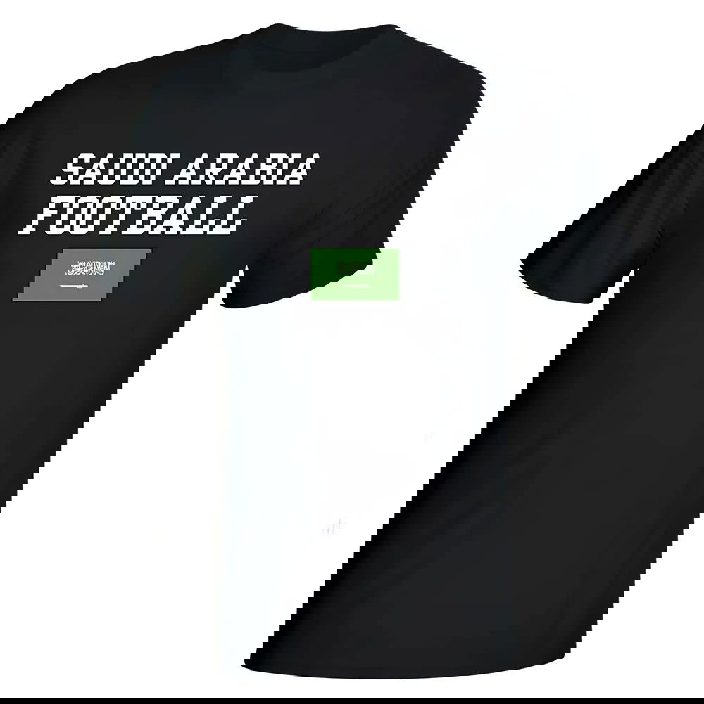 Saudi Arabia Football T-Shirt - Black