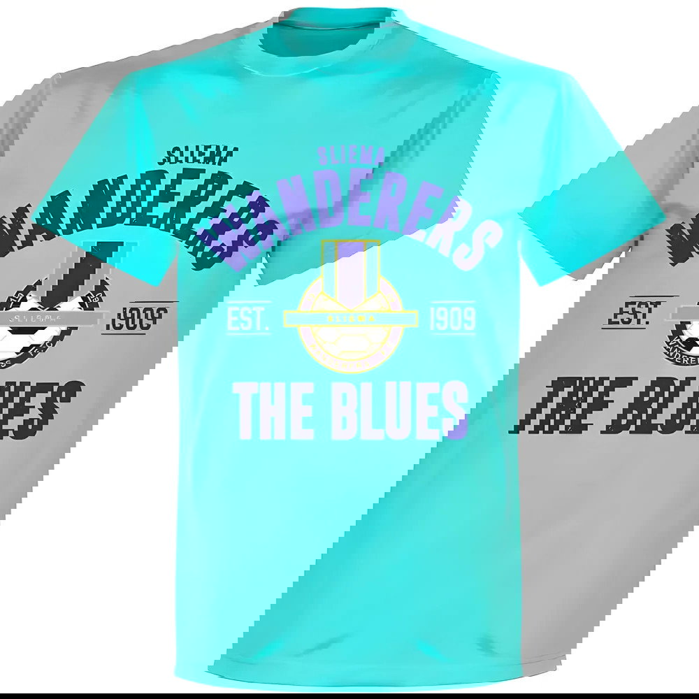 Sliema Wanderers Established T-shirt - Atoll Blue
