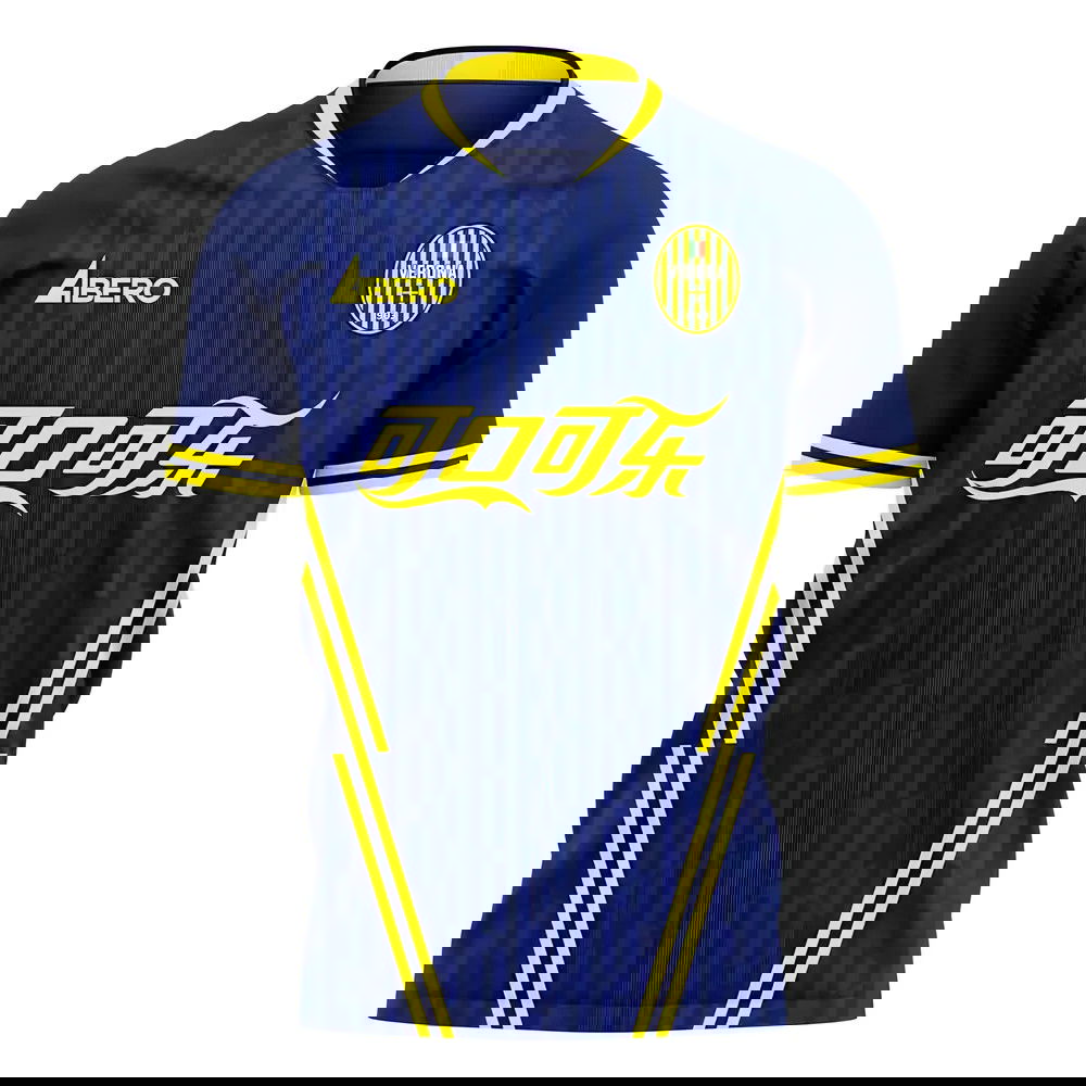 Hellas Verona 2025-2026 Home Concept Football Kit (Libero) - Kids (Long Sleeve)