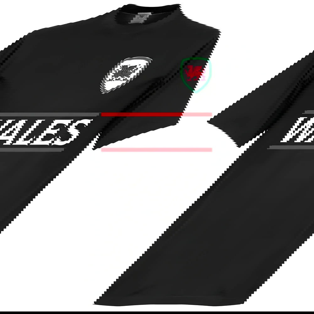 Wales Team T-Shirt - Black