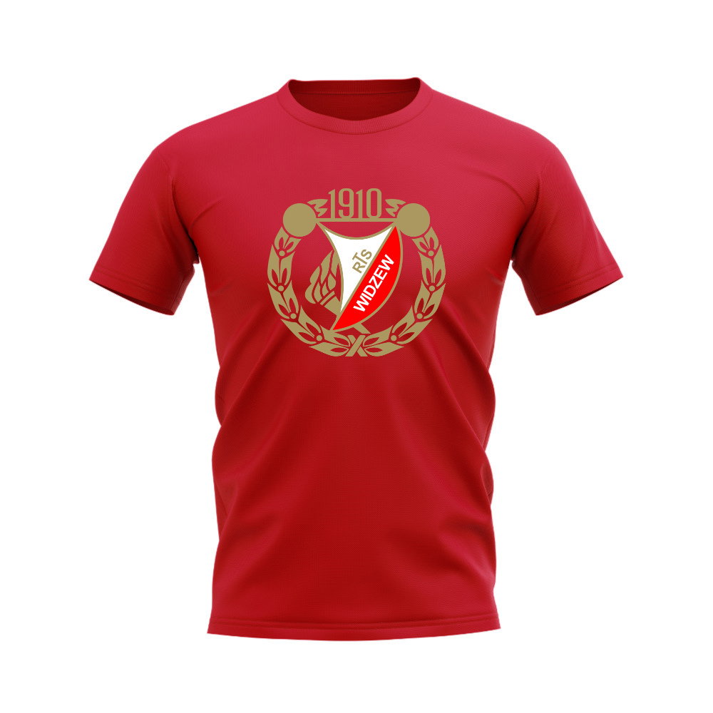 Widzew Lodz Badge T-shirt (Red)